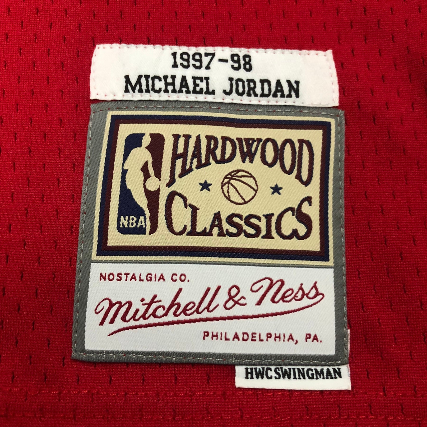 Regata Mitchell & Ness Chicago Bulls 1986-1987 Vermelha