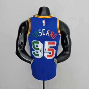 Camisa NBA Golden State Warriors #95 Toscano - Mexico Exclusive Blue