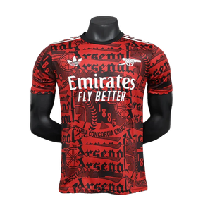 Camisa Arsenal 25/26 Treino - Vermelho Escuro - Versão Jogador