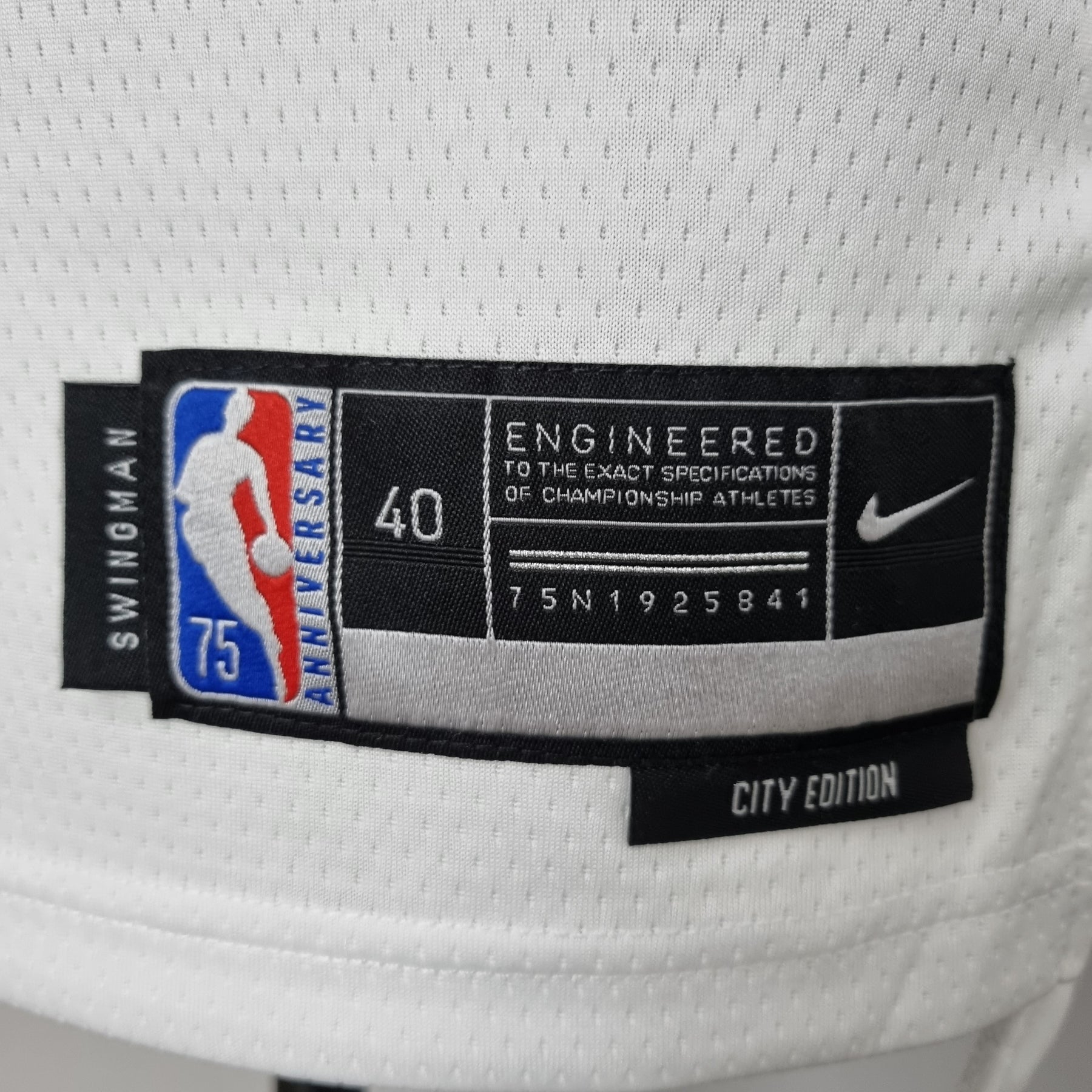Camisa NBA NY Knicks #9 Barret - 75° Aniversário White