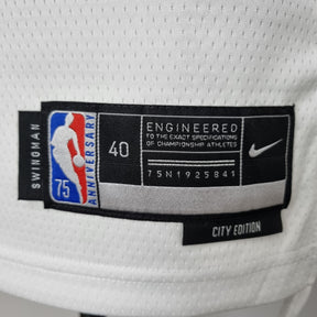 Camisa NBA NY Knicks #30 Randle - 75° Aniversário White